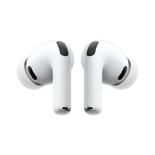 Apple AirPods Pro 3 Wireless Earbuds. Active Noise Cancellation. Live Translation. Heart Rate Sensing. Hearing Aid Feature. Bluetooth Headphones. Spatial Audio. High-Fidelity Sound. USB-C Charging