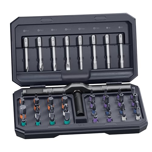42 in 1 Magnetic Screwdriver. Screwdriver Set. Multi Bit Ratcheting Screwdriver Set with Storage Case Repair Tool Kit for Computer. Eyeglass. Bicycles. Watch. Ring Doorbell. Furniture and DIY