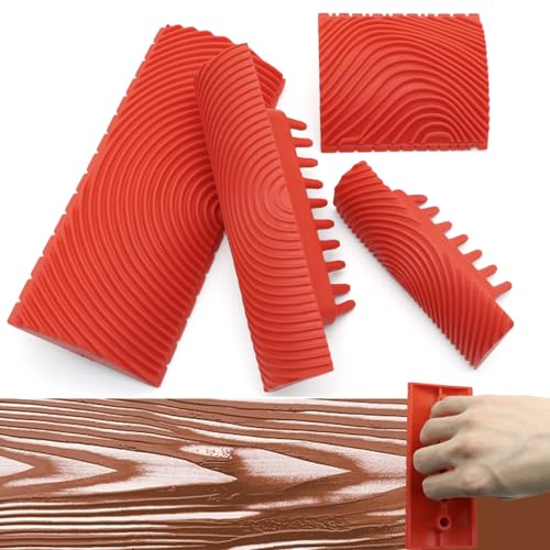 Wood Grain Tool - Natural Woodgrain Maker for Decorative Painting Premium Wood Graining Tool Set Enhance Your DIY Projects with Wood Grain Patterns