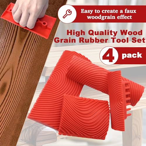 Wood Grain Tool - Natural Woodgrain Maker for Decorative Painting Premium Wood Graining Tool Set Enhance Your DIY Projects with Wood Grain Patterns