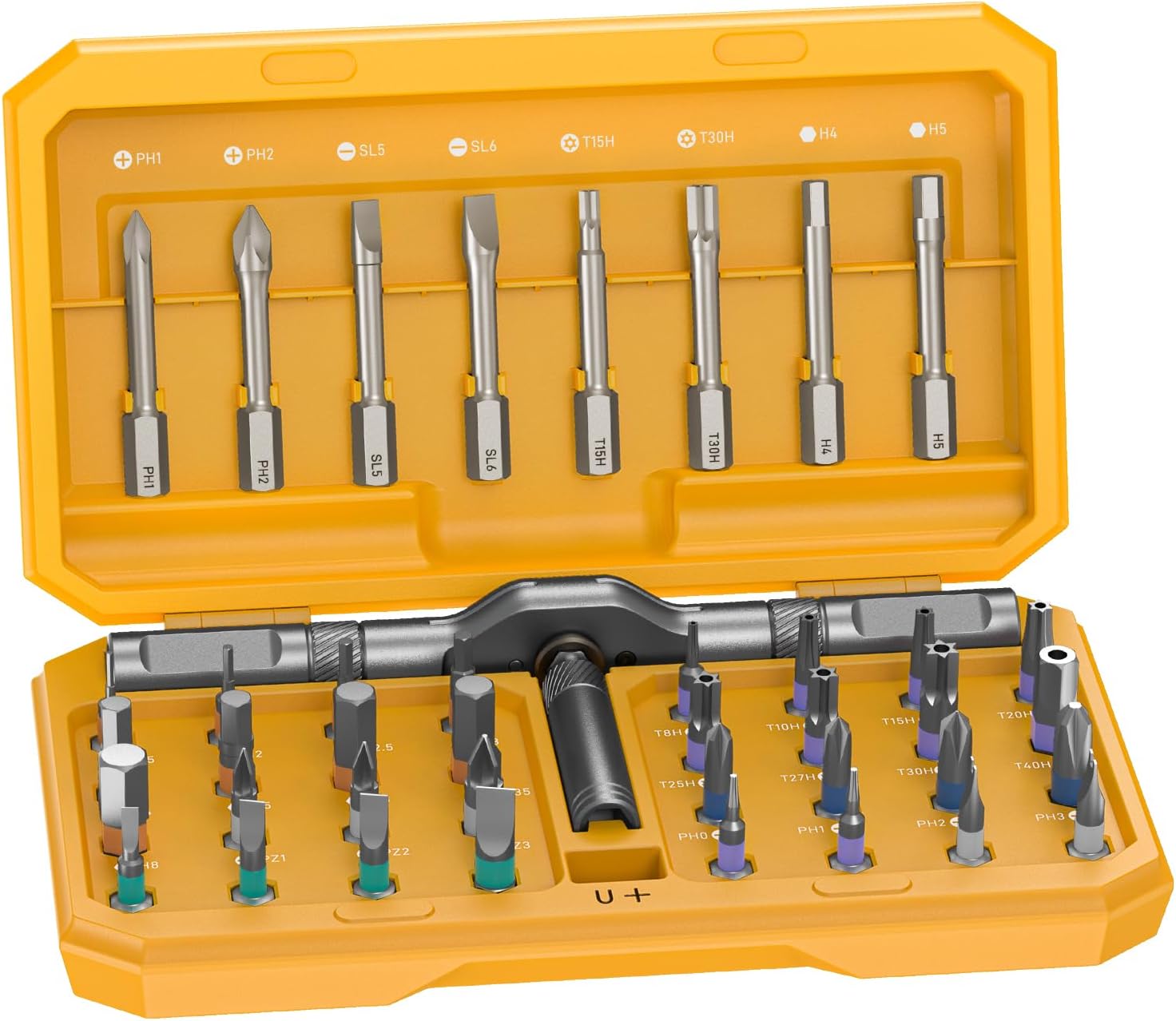 42 in 1 Magnetic Screwdriver. Screwdriver Set. Multi Bit Ratcheting Screwdriver Set with Storage Case Repair Tool Kit for Computer. Eyeglass. Bicycles. Watch. Ring Doorbell. Furniture and DIY
