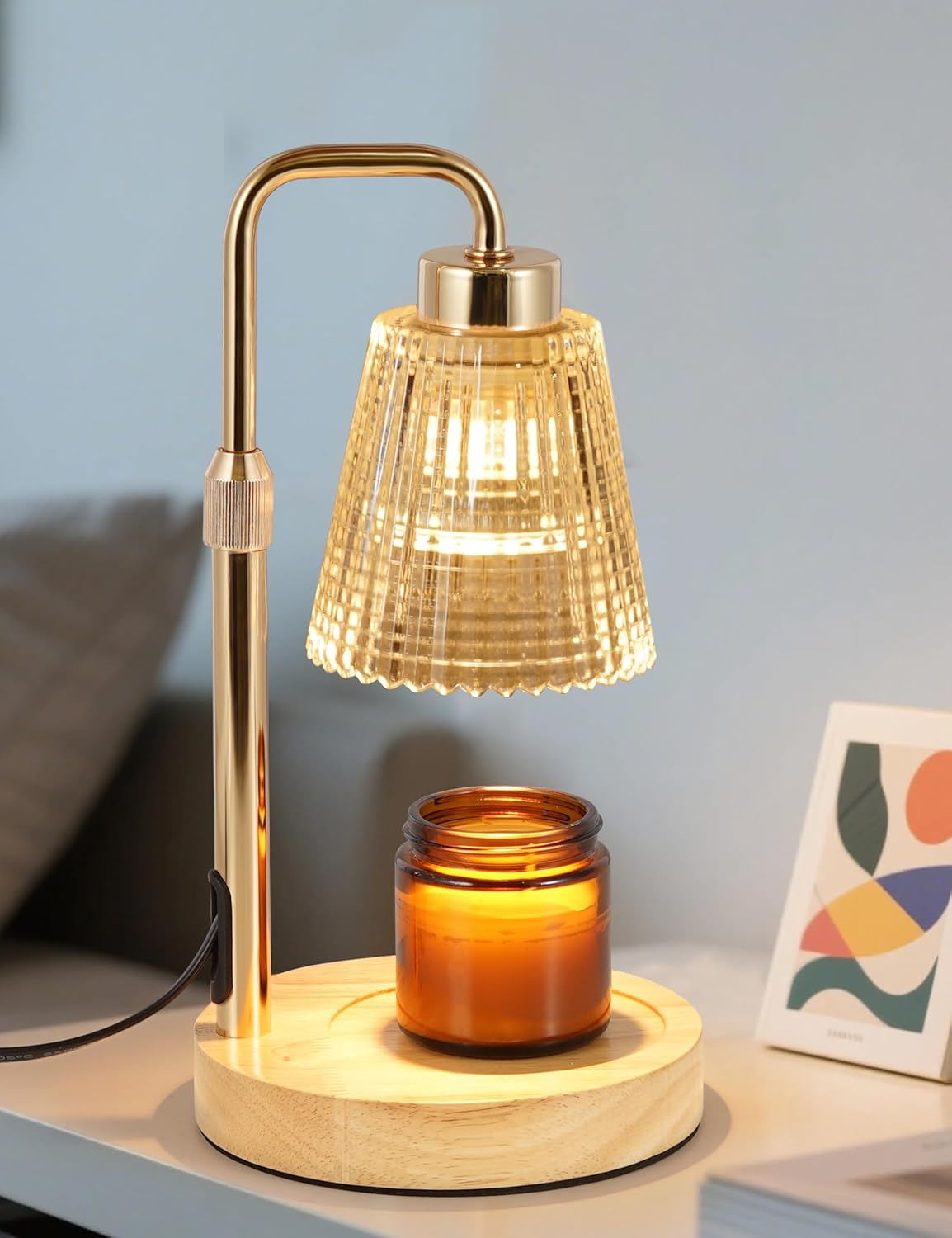 Candle Warmer Lamp with Timer Dimmable. Birthday Gifts for Women Mom. House Warming Gifts New Home Decor. Wax Melt Warmer for Jar Candles with 2 Bulbs