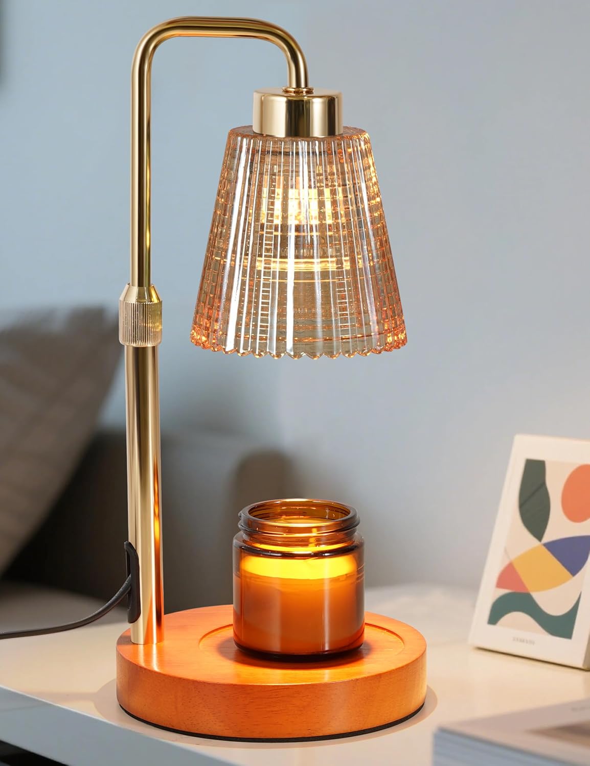 Candle Warmer Lamp with Timer Dimmable. Birthday Gifts for Women Mom. House Warming Gifts New Home Decor. Wax Melt Warmer for Jar Candles with 2 Bulbs