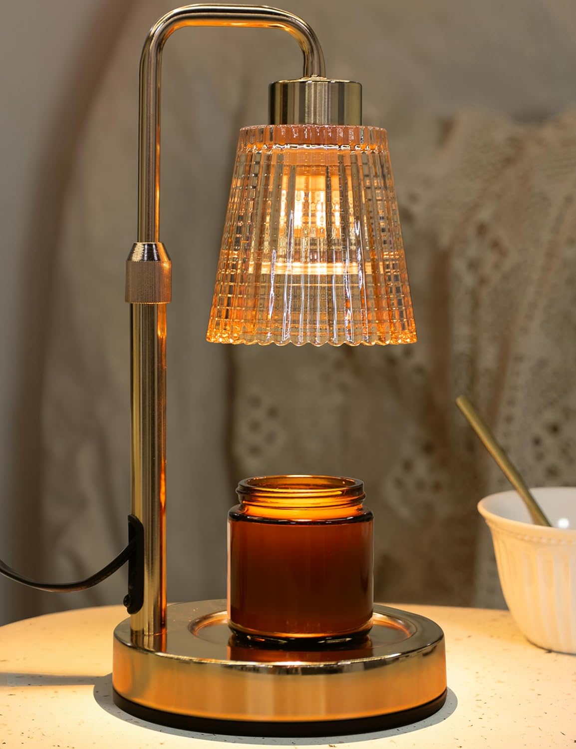 Candle Warmer Lamp with Timer Dimmable. Birthday Gifts for Women Mom. House Warming Gifts New Home Decor. Wax Melt Warmer for Jar Candles with 2 Bulbs